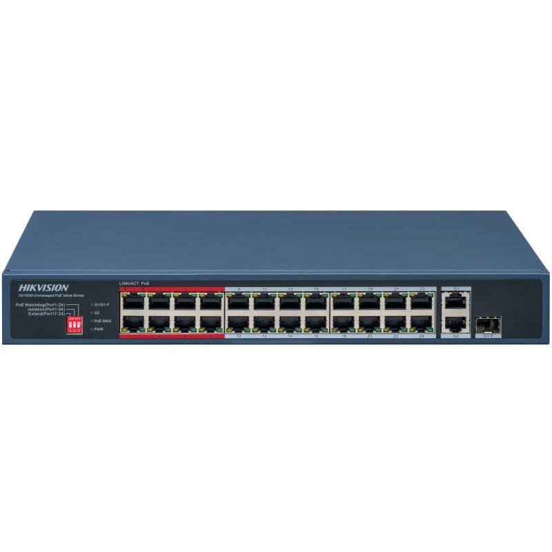 PoE-коммутатор Hikvision DS-3E0326P-E/M(C) (24 PoE, неуправляемый)