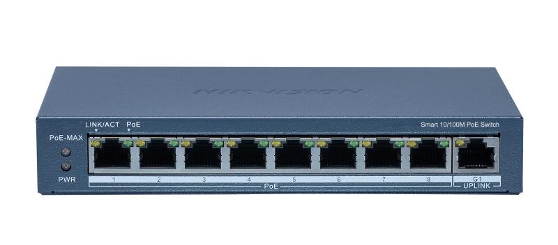 PoE-коммутатор Hikvision DS-3E1309P-EI (8 PoE, Smart Managed)