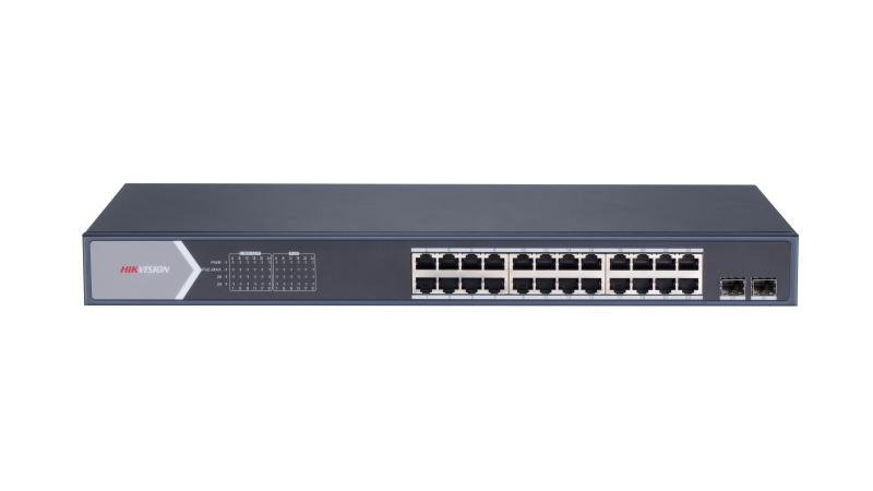 PoE-коммутатор Hikvision DS-3E1526P-SI (24 гигабитных PoE, оптические порты)