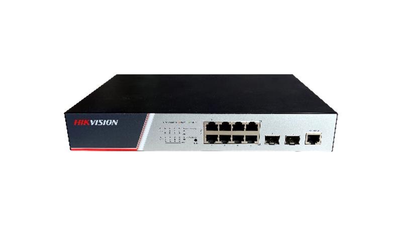 PoE-коммутатор Hikvision DS-3E2510P(B) (8 гигабитных PoE, управляемый)