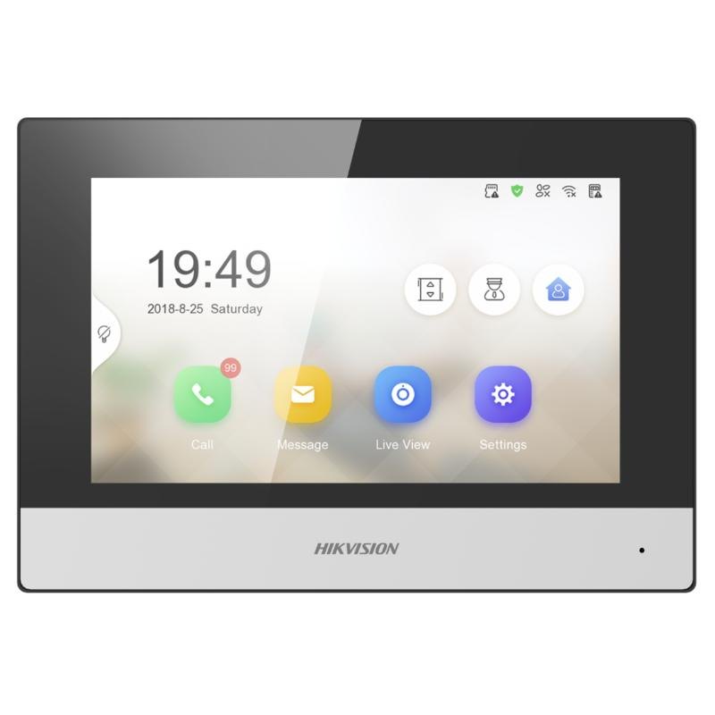 Монитор IP-домофона Hikvision DS-KH6320-WTE1(O-STD), 7", Wi-Fi