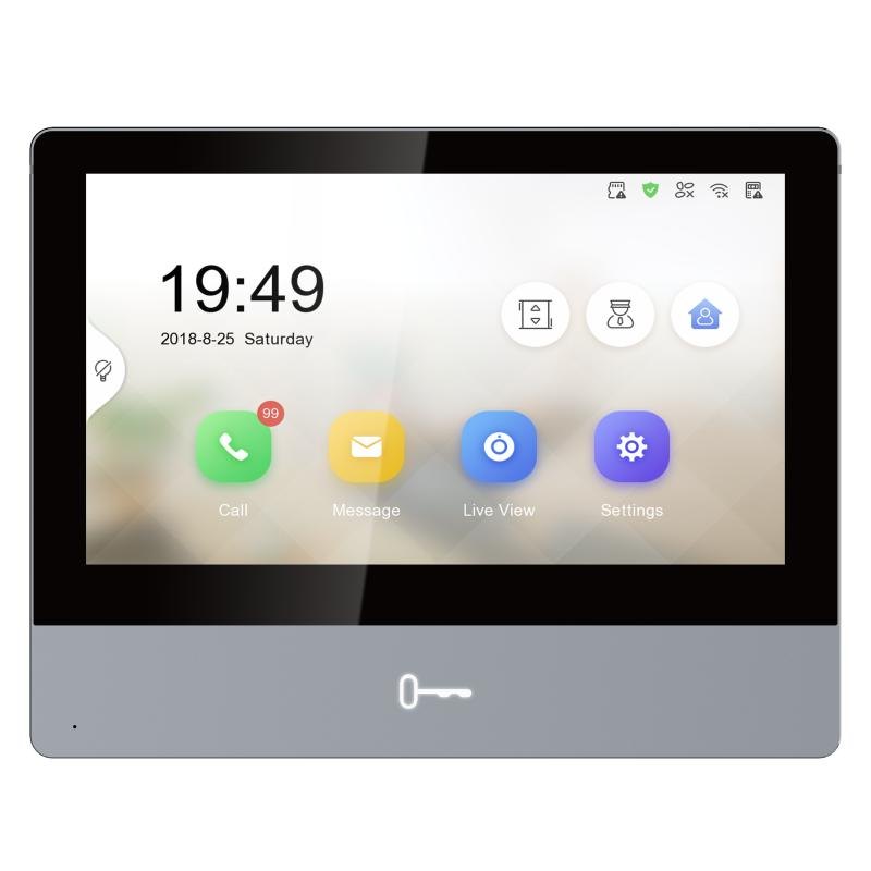 Монитор IP-домофона Hikvision DS-KH8350-TE1(O-STD), 7", IPS