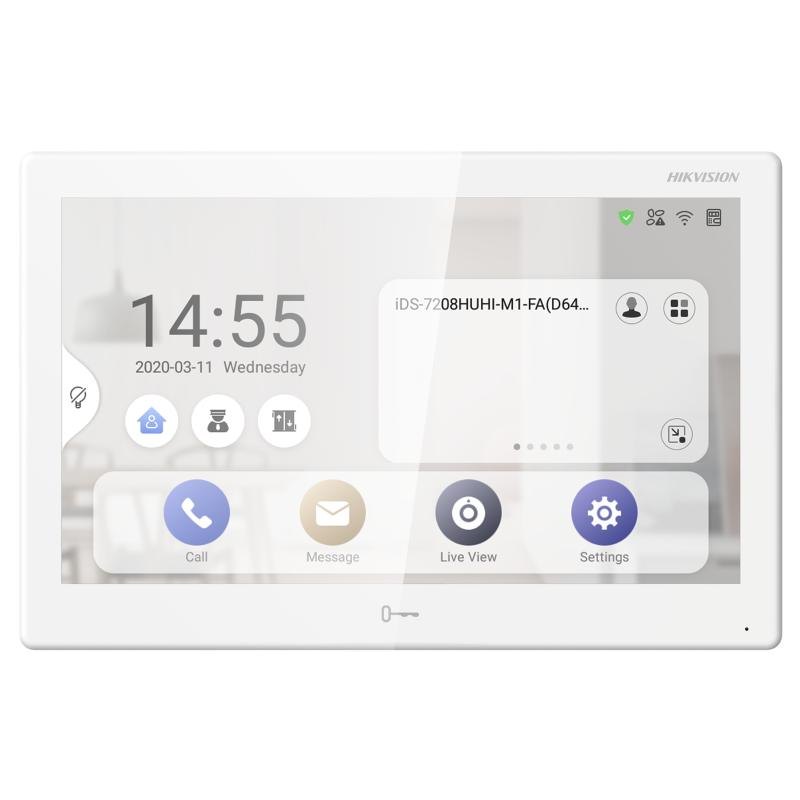Монитор IP-домофона Hikvision DS-KH9510-WTE1(O-STD), 10.1", Android