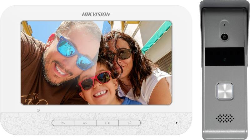 Комплект видеодомофона Hikvision DS-KIS203T(O-STD), влагозащищённый, 7"