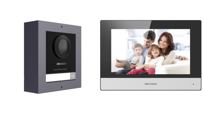 Комплект IP-домофона Hikvision DS-KIS602(B) для частного дома