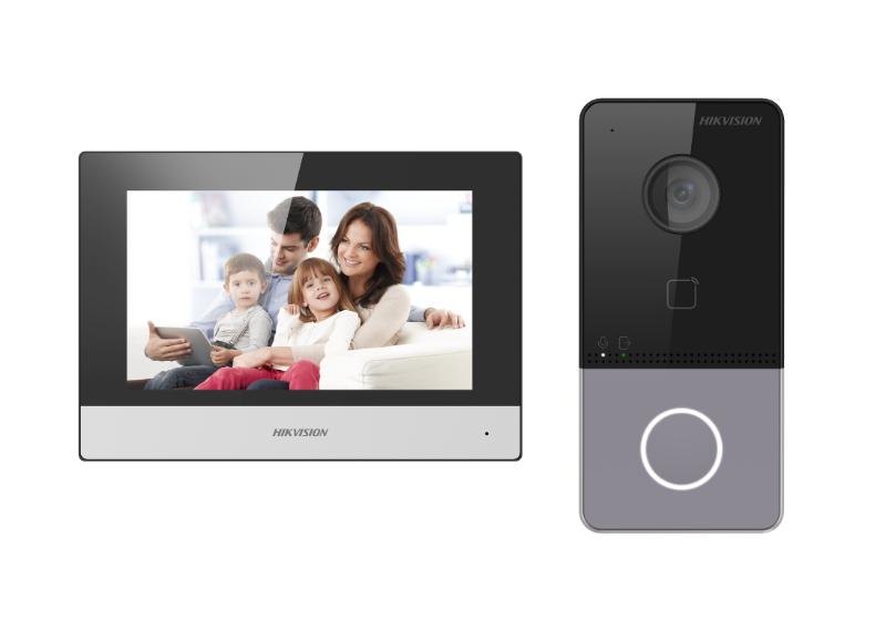 Комплект IP-домофона Hikvision DS-KIS603-P(B)(O-STD) для частного дома