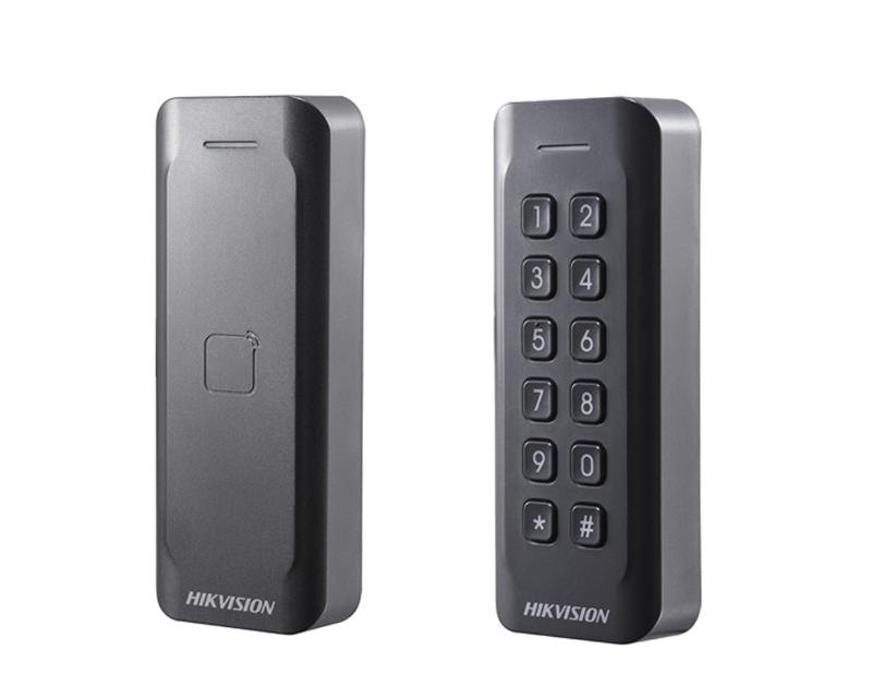 Считыватель карт Hikvision DS-K1802MK, EM/Mifare, с клавиатурой, IP65