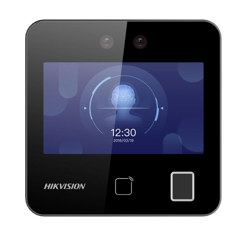 Терминал доступа Hikvision DS-K1T343MFWX, лица + отпечатки, Mifare, Wi-Fi