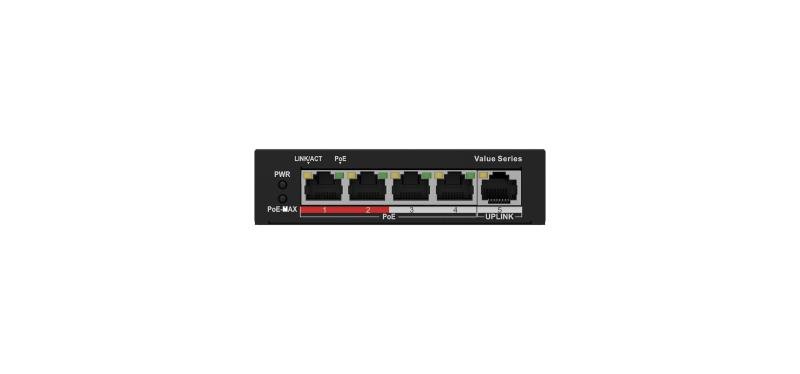 PoE-коммутатор HiLook HL-NS-0105P-35(B) (4 порта PoE, 35 Вт)