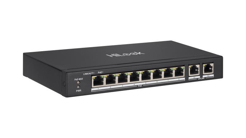 PoE-коммутатор HiLook HL-NS-0310P-60 (8 портов PoE + 2 Gigabit uplink)