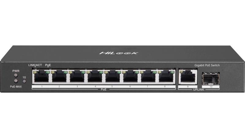 PoE-коммутатор HiLook HL-NS-0510P-58 (8 Gigabit PoE + SFP, 58 Вт)