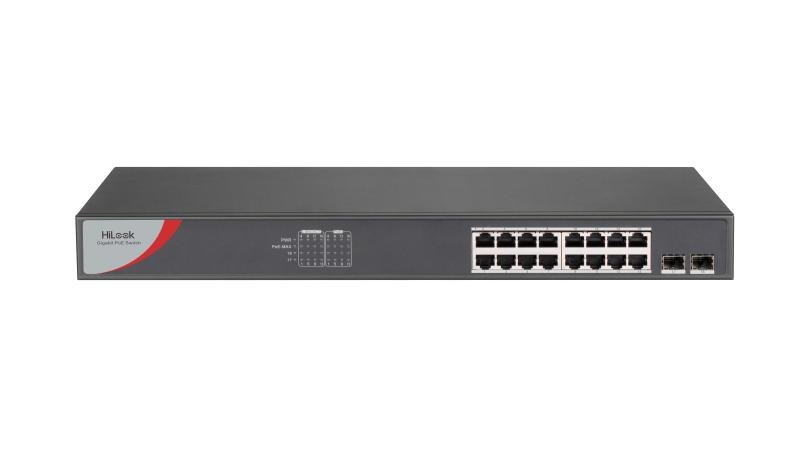 PoE-коммутатор HiLook HL-NS-0518P-125 (16 Gigabit PoE + 2 SFP, 125 Вт)