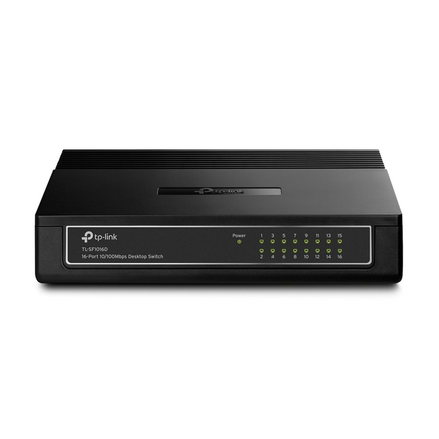 Коммутатор TP-Link TL-SF1016D, 16 портов 10/100 Мбит/с
