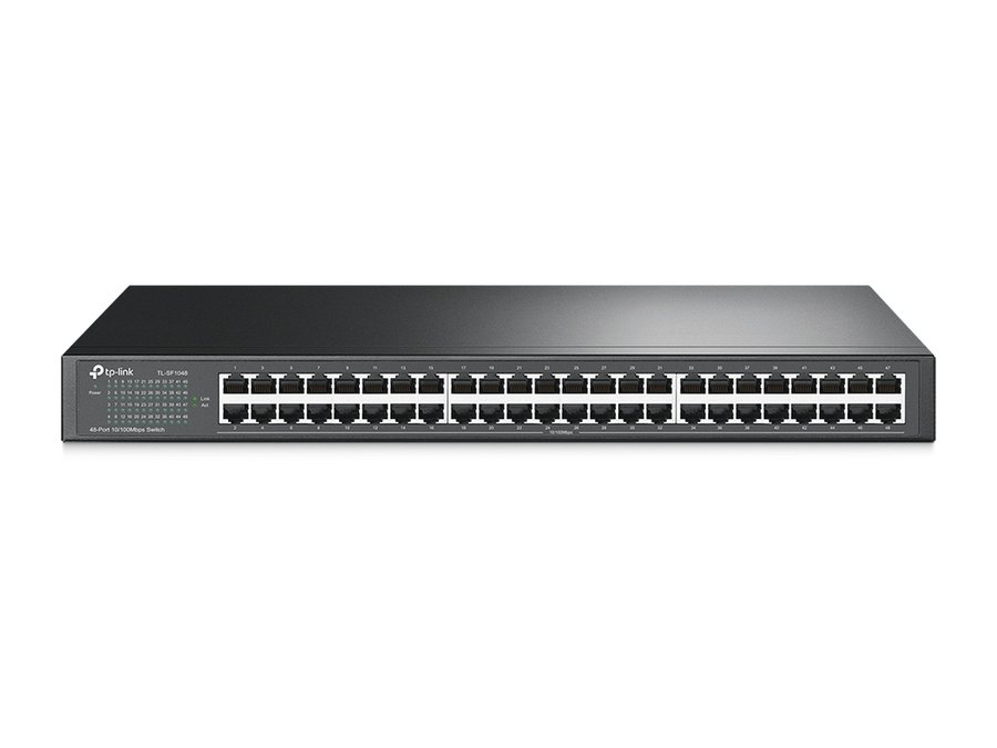 Коммутатор TP-Link TL-SF1048, 48 портов 10/100 Мбит/с, монтаж в стойку