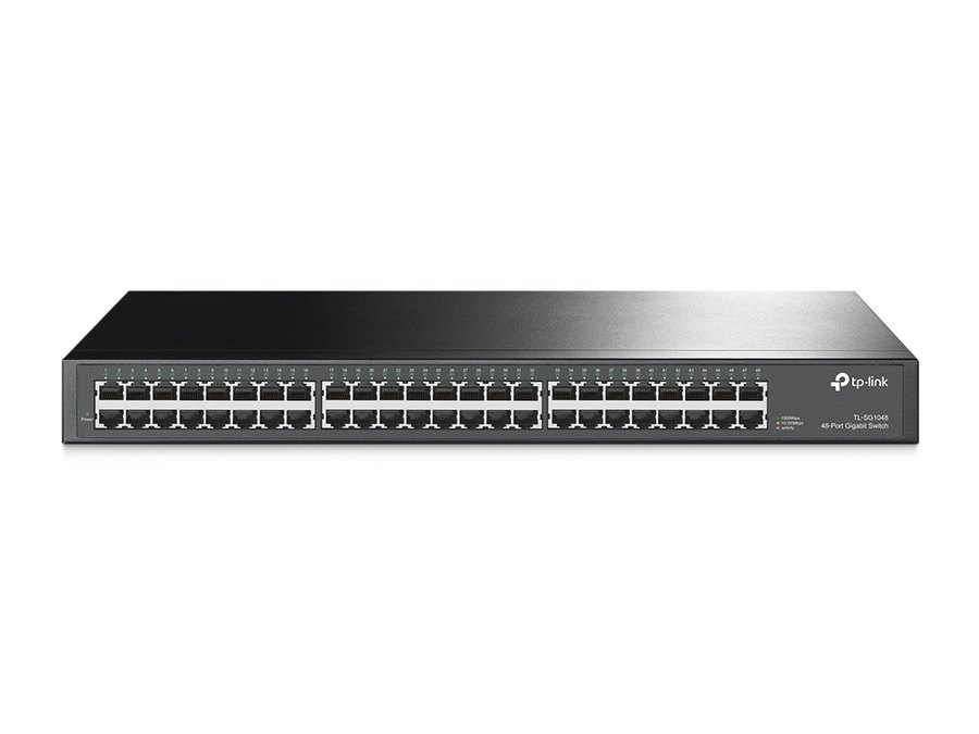 Коммутатор TP-Link TL-SG1048, 48 портов, гигабитный, монтаж в стойку