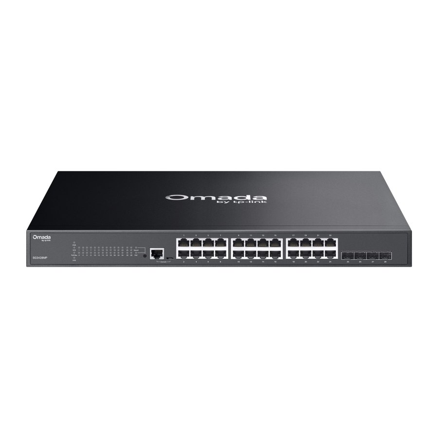 Коммутатор TP-Link SG3428MP, 24×PoE+ + 4×SFP, управляемый L2+ (Omada)