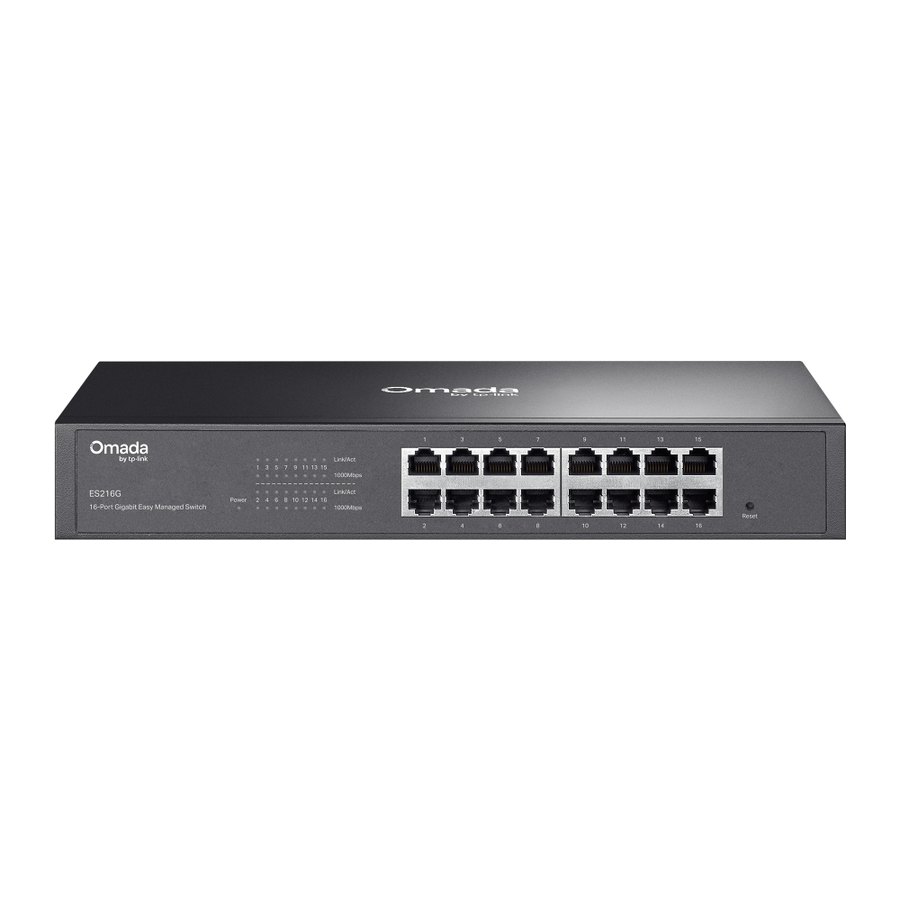 Коммутатор TP-Link ES216G, 16 портов, гигабитный, Easy Managed (Omada)