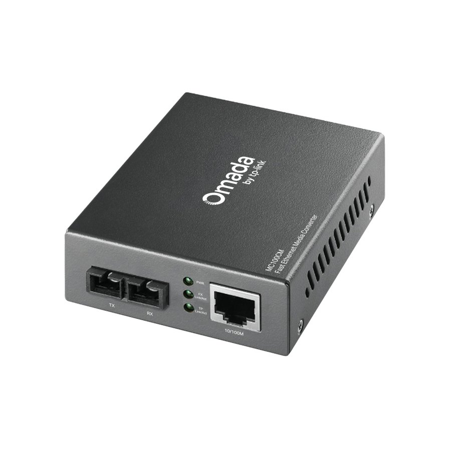 Медиаконвертер TP-Link MC100CM, RJ45 10/100 — SC (многомод), до 2 км