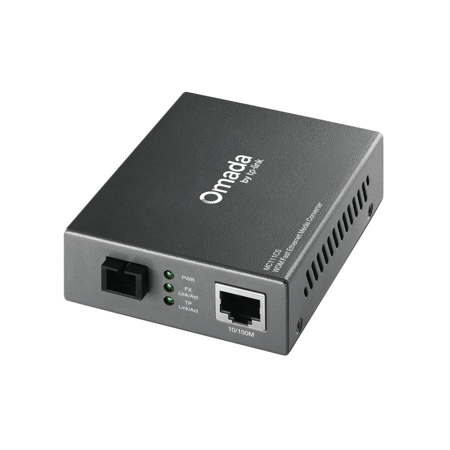 Медиаконвертер TP-Link MC111CS, RJ45 10/100 — SC (одномод), до 20 км