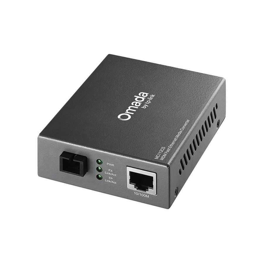 Медиаконвертер TP-Link MC112CS, RJ45 10/100 — SC (одномод), до 20 км
