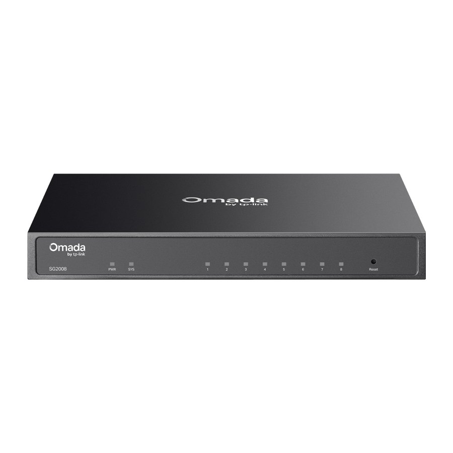 Коммутатор TP-Link SG2008, 8 портов, гигабитный Smart (Omada)