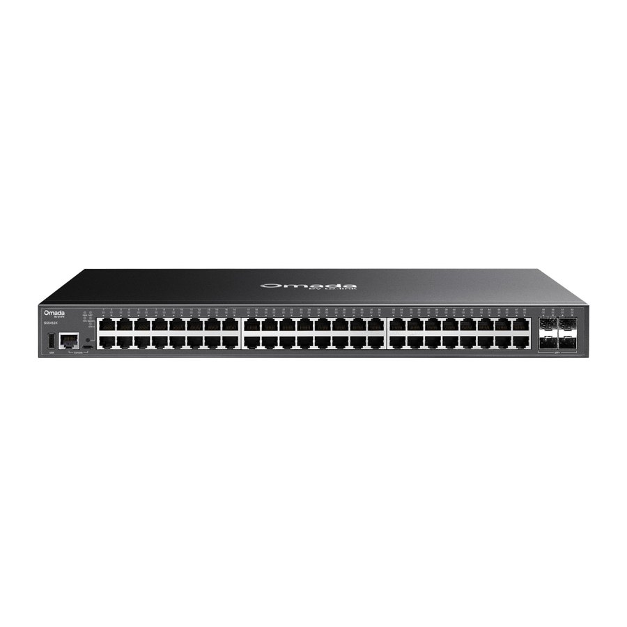 Коммутатор TP-Link SG5452X, 48 портов + 4×10G SFP+, стекируемый L3 (Omada)