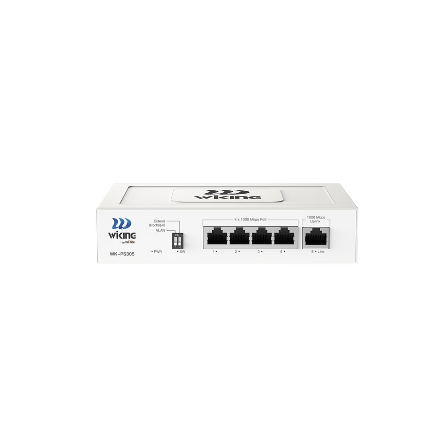 Гигабитный PoE-коммутатор Wi-Tek WK-PS305 (4 PoE + 1 uplink)