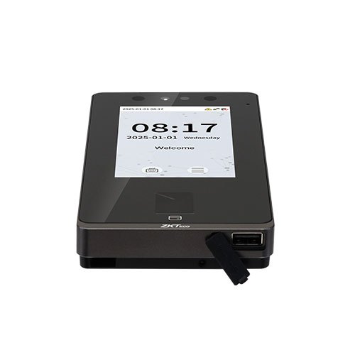 ZKTeco SenseFace 4A multibiometrik terminali: yuz+barmoq izi+karta, 4.3" displey