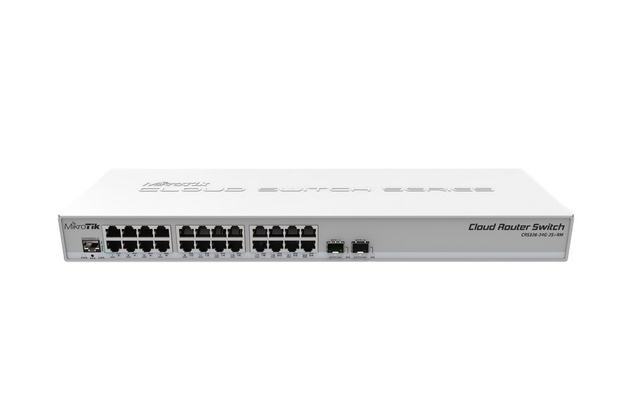 Управляемый коммутатор MikroTik CRS326-24S+2Q+RM