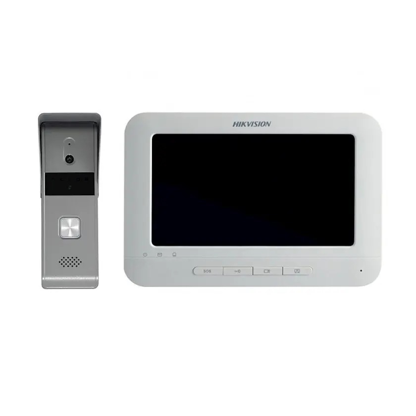 Комплект видеодомофона Hikvision DS-KIS205T(GREY), 7", с хранением фото