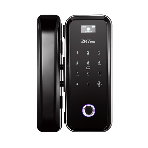 Замок для стеклянных дверей ZKTeco GL300W, Wi-Fi, отпечаток+Mifare