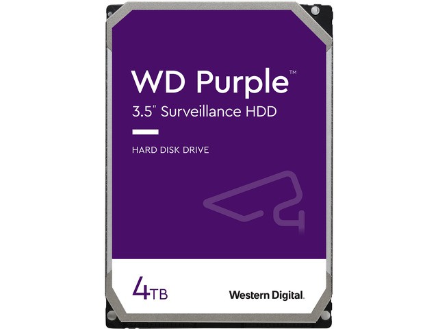 Жёсткий диск для видеонаблюдения WD Purple 4 ТБ (WD40PURX)