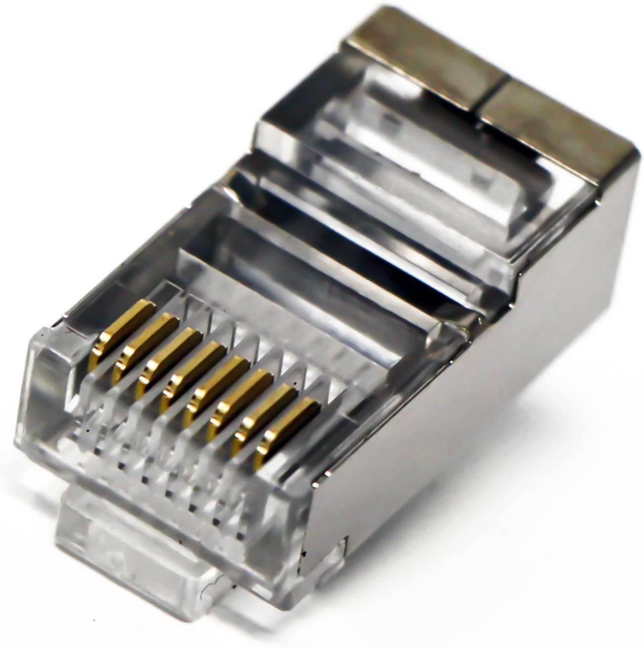 Коннектор RJ-45 Cat.5e металлический, экранированный (100 шт)